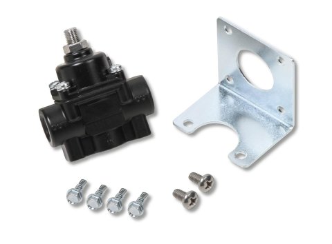 Earl's Performance Fuel Pressure Regulators 12850ERL Regulator, Adjustable, Non-Return, 1-4 psi. Range, 3/8 NPT Female Threads, Black, Carbureted Applications, Each