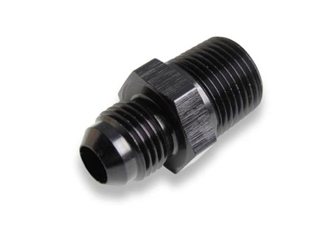 Earl's Performance AN to NPT Adapter Fittings AT981606ERL Fitting, Adapter, NPT, Straight, Aluminum, Black Anodized, -6 AN, 1/4 in. NPT, Each