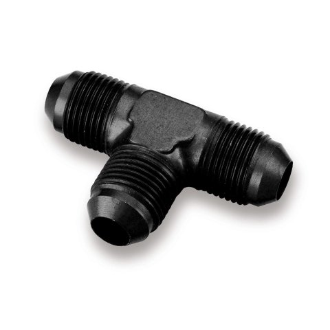 Earl's Performance Tee Adapter Fittings AT982403ERL Fitting, Adapter, Aluminum, Black Anodized, Each