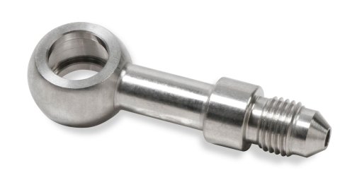 Earl's Performance Brake System Adapters SS9976003ERL Fittings, Adapters, Straight, 3/8 in./10mm Banjo Adapter, -3 AN Male AN, Stainless Steel, Natural, Each