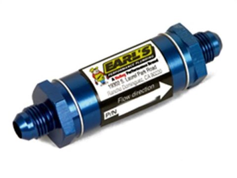 Earl's Performance Screen-Type Inline Oil Filters 230308ERL Pre-Filter, Inline, Screen Element, -8 AN, Male, Inlet/Outlet, 3.5 in. Length, Each