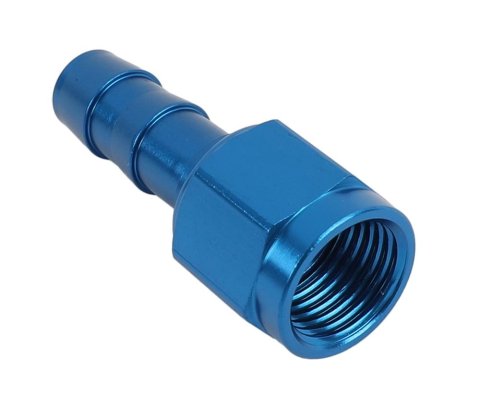 Earl's Performance Super Stock Hose Ends 700167ERL Fitting, End, Stock, Straight, -6 AN to Female -6 AN, Aluminum, Blue, Each