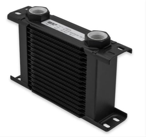 Earl's Performance UltraPro Oil Coolers 219ERL Fluid Cooler, Plate, Aluminum, -10 AN O-Ring, Female Threads, Black Painted, Each