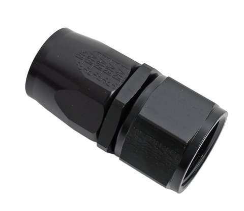 Earl's Performance Swivel-Seal Hose Ends AT800112ERL Fitting, End, Swivel-Seal, Straight, -12 AN to Female -12 AN, Aluminum, Black, Each