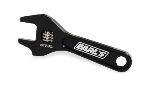 Earl's Performance AN Adjustable Wrenches 230400ERL Wrenches, Adjustable, Aluminum, Black Anodized, -3 To -12 Range, Each