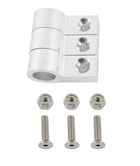 Earl's Performance Line Clamps 170208ERL Hose Clamps, Hose and Tubing Clamps, 1/2 in. Diameter Hole, Polished Aluminum, Set of 3