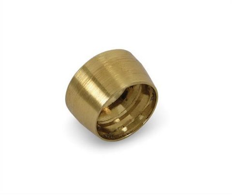 Earl's Performance Speed-Seal Replacement Olives 699060ERL Fitting, Olive, -6 AN, Smooth Bore, Brass, Each
