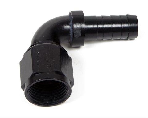 Earl's Performance Auto-Mate Hose Ends AT709106ERL Fitting, End, Auto-Mate, 90 Degree, Aluminum, Black Anodized, -6 AN, Female, Each