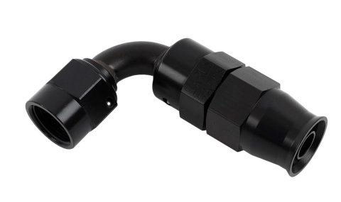 Earl's Performance UltraPro Hose Ends 629106ERL Ends, UltraPro, Reusable Swivel, 90 degree, -6 AN Size, Aluminum, Black Anodized, Each