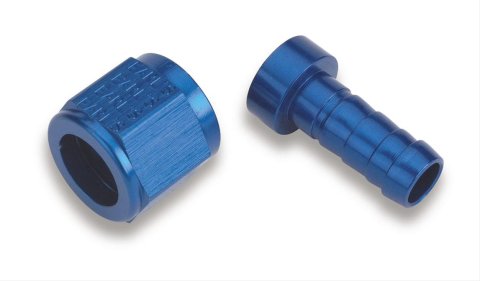 Earl's Performance Auto-Mate Hose Ends 700106ERL Fitting, End, Auto-Mate, Straight, -6 AN to Female -6 AN, Aluminum, Blue Anodized, Each