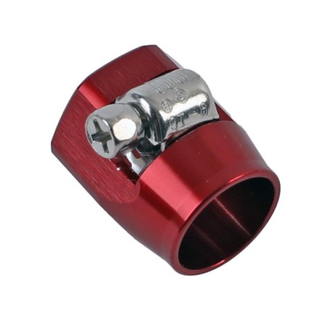 Earl's Performance Econ-O-Fit Hose Clamps 900108ERL Clamp, Econ-O-Fit, -8 AN, Stainless Clamp, Red Aluminum Cover, 41/64 in., OD, Each