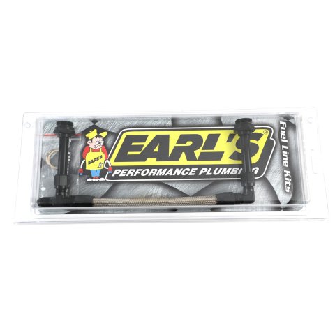 Earl's Performance Billet Swivel-Seal Fuel Lines AT101185ERL Line, Line -6 AN, Single Inlet, Swivel-Seal, Stainless Steel Hose, Each