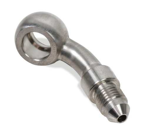 Earl's Performance Brake System Adapters SS9976043ERL Fittings, Brake, 45 Degree, 3/8 in./10mm Banjo, -3AN Male, Stainless Steel, Natural, Each