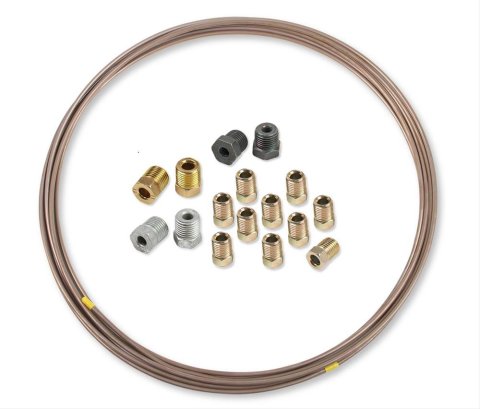 Earl's Performance Easy-Form Tubing NC6316KERL Tubing, Easy-Form, Copper/Nickel, Natural, 3/16 in., 25 Ft., Tube Nuts Included, Kit