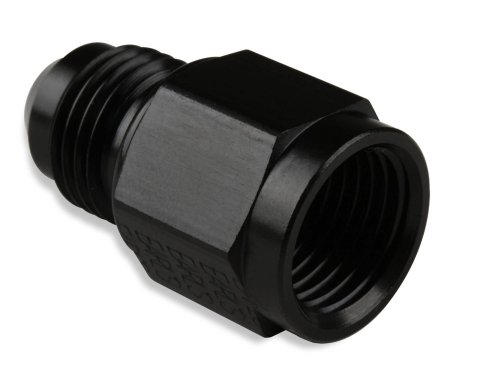 Earl's Performance Couplers 995166ERL Fitting, Coupler, Union, AN to AN, Straight, Aluminum, Black Anodized, -6 AN, -6 AN, Each