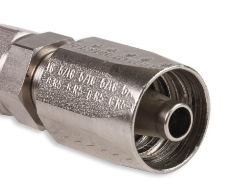 Earl's Performance Power Steering Hose Ends 130106ERL Fitting, End, Steering, Straight, -6 AN to -6 AN Female Thread, Steel, Zinc Plated, Each