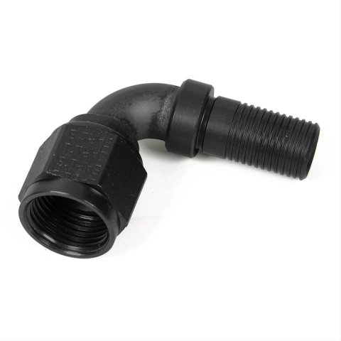 Earl's Performance Ultra-Flex 650 Hose Ends 679106ERL Fitting, End, 650, 90 Degree, -6 AN to Male -6 AN, Aluminum, Clear Anodized, Each