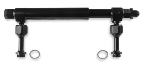 Earl's Performance Billet Fuel Logs AT105008ERL Log, Aluminum, Black Anodized, Adjustable, -10 AN Inlet, Holley, Each