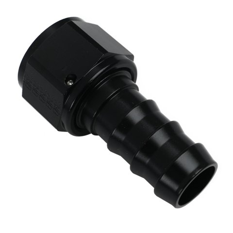Earl's Performance Super Stock Hose Ends AT700113ERL Fitting, End, Stock, Straight, Aluminum, Black Anodized, -12 AN Male, -12 AN Female, Each