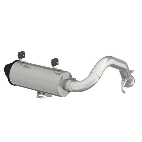 MBRP Performance 5 in. Slip-On 304 Stainless Steel Inch Muffler AT-9523PT Mufflers, in., Slip-On, Round, Steel, Polaris, Each