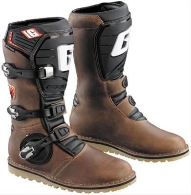 Gaerne Balance Oiled Boots 2522-013-10 Riding Boots, Oiled, Brown, Aluminum Buckle, Men's 10, Pair