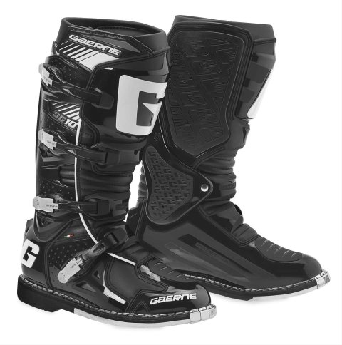 Gaerne SG10 Boots 2190-001-06 Riding Boots, SG10, Leather, Black, Aluminum Buckle, Men's 6, Pair
