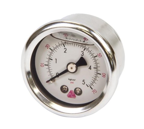NRG Innovations Gauges FRG-110G TN Fuel Pressure Gauge 70psi