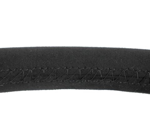 NRG Classic Stealth Steering Wheels RST-380-STL-SA Wheel, Stealth, 380mm, 1 in. Dish, Black Suede Grip, Black Spoke, Black Stitching, Each
