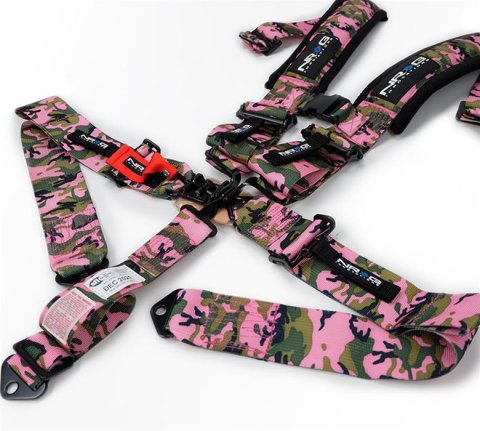 NRG 5-Point SFI Seat Belt Harnesses SBH-5PCBL Harness, Complete, 5-Point, Latch, Blue, 3 in., Individual Shoulders, Pull Down, Bolt-In, Floor Mount, Each