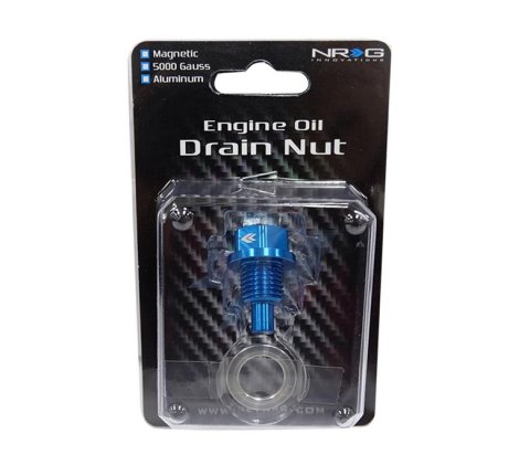 NRG Magnetic Oil Drain Plugs NOP-100BL Blue - M14x1.5 Acura,Dodge,Ford,Honda,Hyundai,Isuzu,Jeep, Kia,Mazda,Mitsubishi