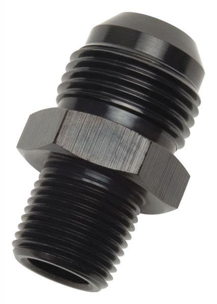 Russell AN to NPT Adapter Fittings 660543 Fitting, Adapter, NPT, Straight, Aluminum, Black Anodized, -16 AN, 3/4 in. NPT, Each