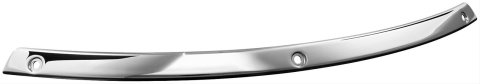 Kuryakyn Smooth Windshield Trim Strips 1310 Strips, Steel, Chrome, Harley-Davidson®, Each