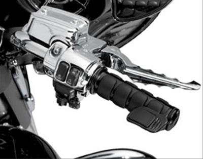 Kuryakyn Contoured ISO Throttle Bosses 6318 Bosses, Aluminum, Black, Each