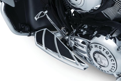 Kuryakyn Phantom Floorboards 5770 Floorboards, Driver, Aluminum, Chrome, Driver Location, Indian, Pair