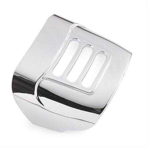 Kuryakyn Taillight Covers 8130 Cover, Slotted, Screw-on, Plastic, Chrome, Harley-Davidson®, Each