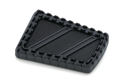 Kuryakyn Riot Brake Pedal Pads 3575 Foot Control Components, Pedal, Aluminum, Bead-Blasted, Natural Textured Finish, Each