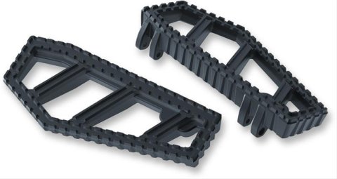 Kuryakyn Riot Floorboards 3595 Floorboards, Style, Aluminum, Satin Black, Harley-Davidson®, Pair