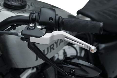 Kuryakyn Dillinger Levers 6668 Brake and Clutch Levers, Dillinger, Aluminum, Silver, Harley-Davidson®, Pair