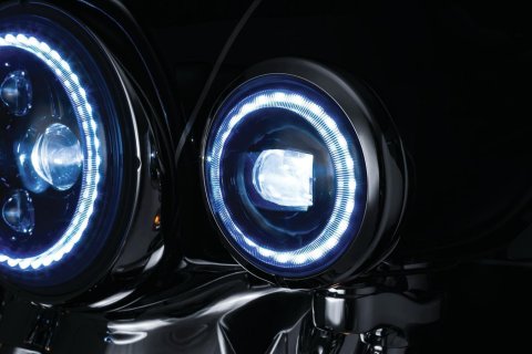 Kuryakyn Orbit Vision LED Passing Lamps 2466 4-1/2" VISION PASSING LMPS BLK