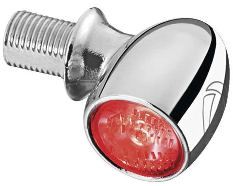 Kuryakyn Kellermann Atto Collection Turn Signals 2521 Signal, LED, Clear Lens, Amber Light, Chrome Housing, Each