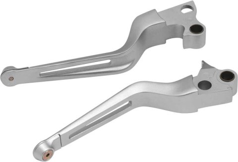 Kuryakyn Dillinger Levers 6681 Lever, Brake and Clutch, Dillinger, Aluminum, Silver, Harley-Davidson®, Pair