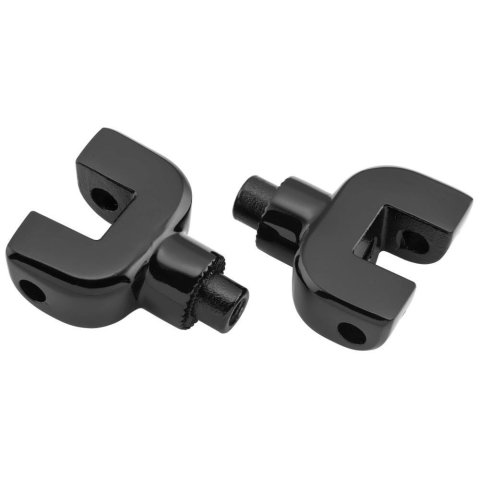 Kuryakyn Splined Passenger Board Mount Adapters 8927 Floorboard Mount, Splined, Gloss Black, Passenger, Indian, Pair