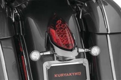 Kuryakyn License Plate Mounting Brackets 420495 SIGNAL & LICENSE MOUNT CHR