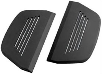 Kuryakyn Premium Floorboard Inserts 7554 Inserts, Black and Chrome, Pair