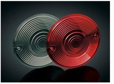 Kuryakyn Replacement Turn Signal Lenses 4997 Lenses, Stock Replacement, Smoke, Flat-Style, Pair