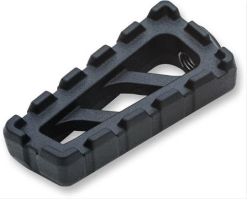 Kuryakyn Riot Shift and Brake Pegs 3591 Foot Controls, Peg, Aluminum, Satin Black, Harley-Davidson®, Each