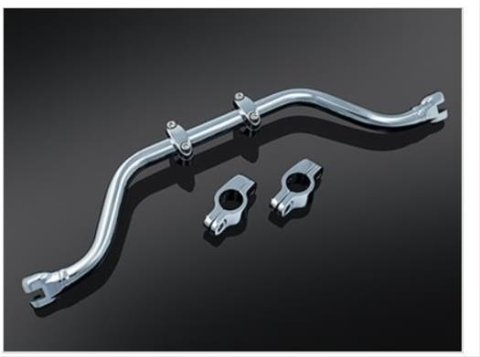 Kuryakyn Adjustable Mustache Bars 7502 Highway Bar, Bar, Steel, Chrome, 1 in. Diameter, Harley-Davidson®, Yamaha, Kit