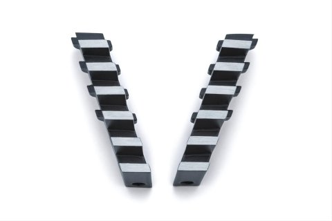 Kuryakyn Exhaust Port Fillers 7187 Exterior Trim Accent, Port, Aluminum, Black/Machined, Indian, Pair