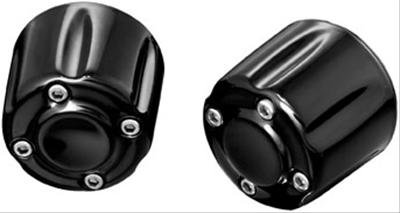 Kuryakyn Grip End Weights 6339 Weights, Aluminum, Black Powdercoat, Each