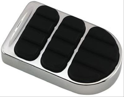 Kuryakyn ISO Brake Pedal Pads 8029 Pads, Steel, Chrome, Harley-Davidson®, Each